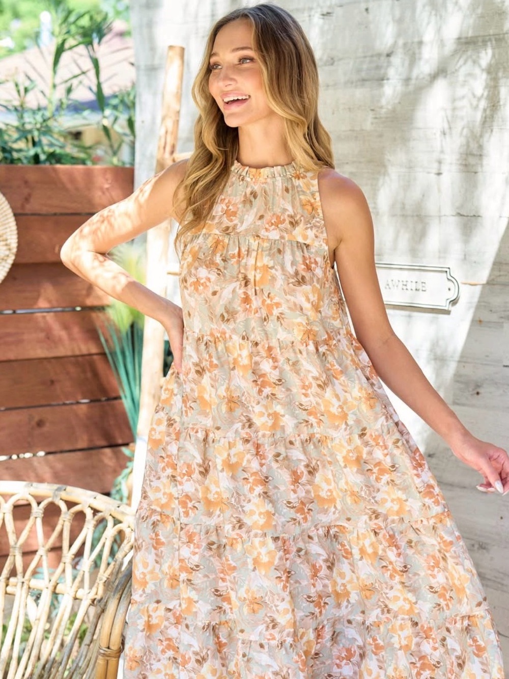 Hailey & Co. Floral Maxi Dress